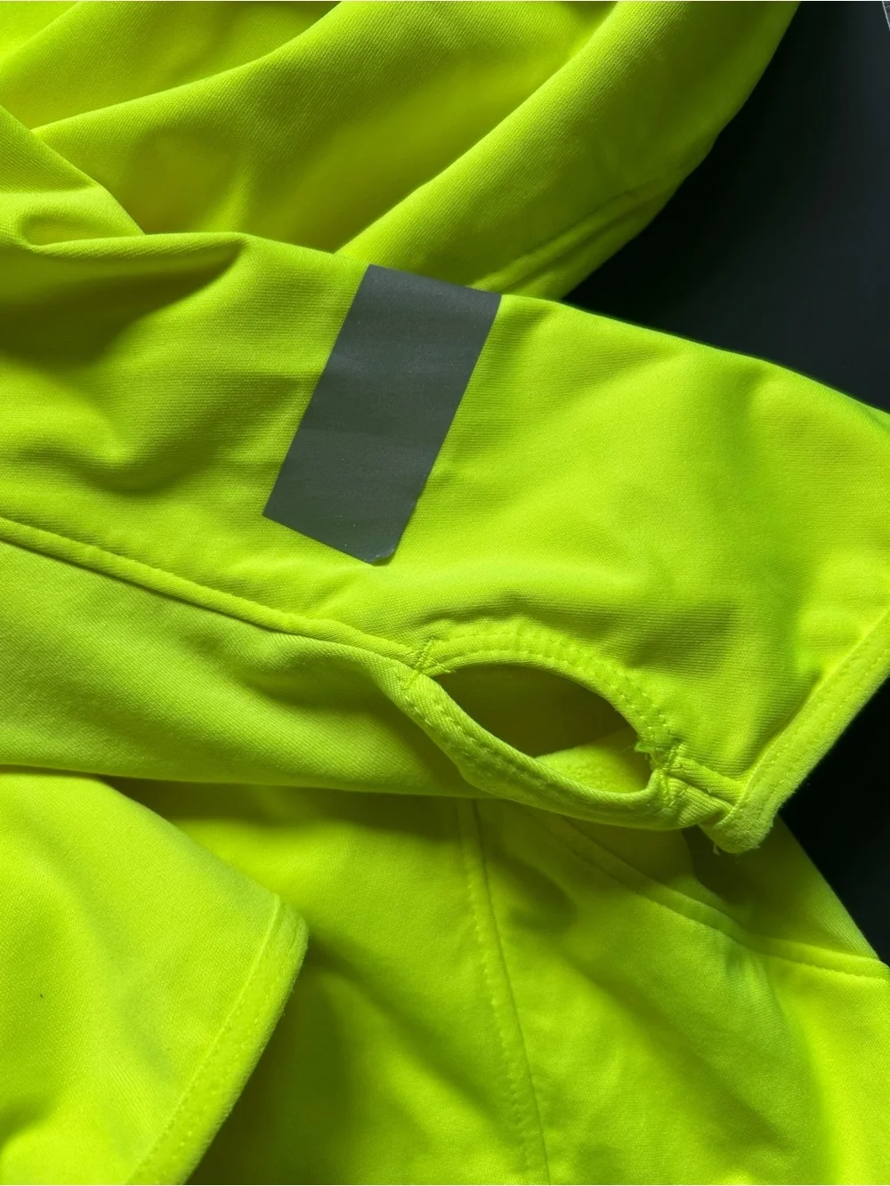 Women’s Nike Dri-FIT Element Fluorescent Yellow Running Jacket — Sz M